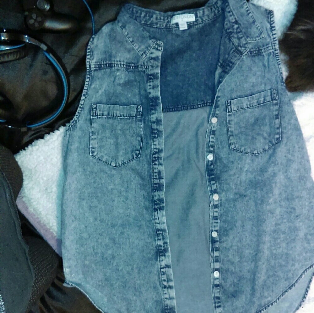 Jean cloth vest